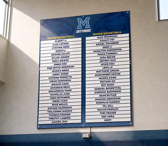 Team Roster Boards | Team Fitz Graphics